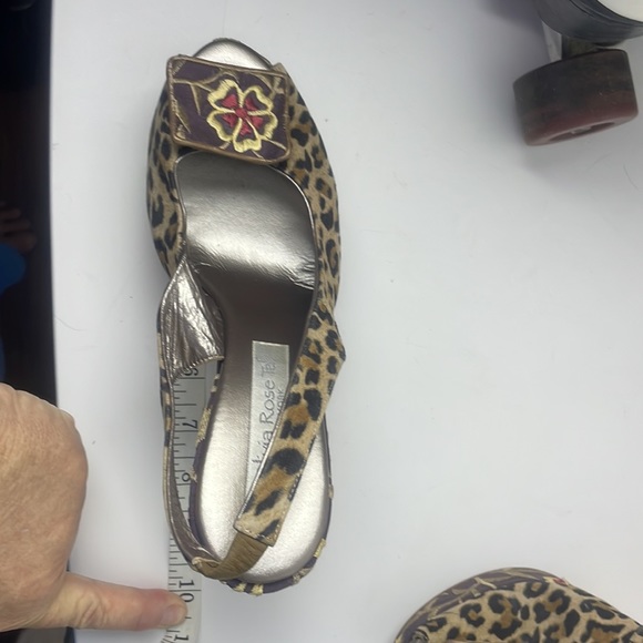 Olivia Rose Tal Floral Leopard Platform heel Size 38 - Picture 15 of 17
